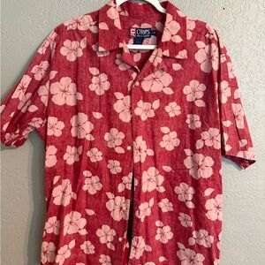 Ralph Lauren Red Floral Hawaiian style Men's Shirt